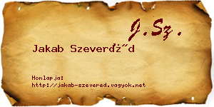 Jakab Szeveréd névjegykártya